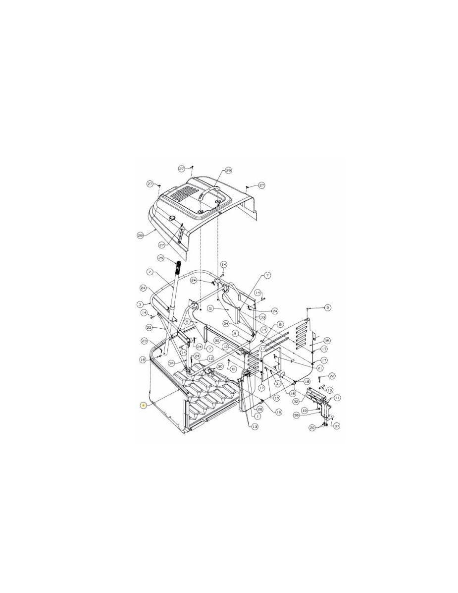 Kosz traktora ogrodowego MTD