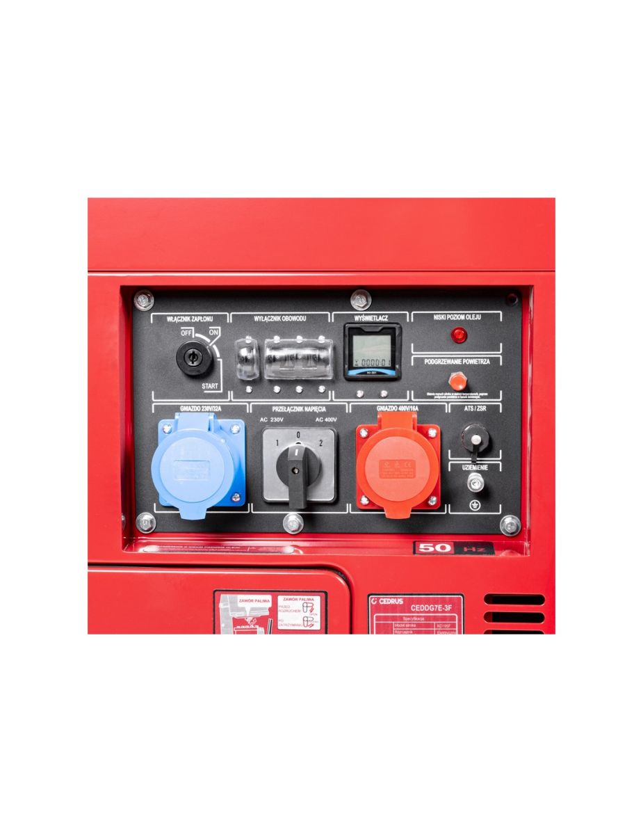 Agregat spalinowy prądotwórczy oficjalny dystrybutor Cedrus CEDDG7E-3F