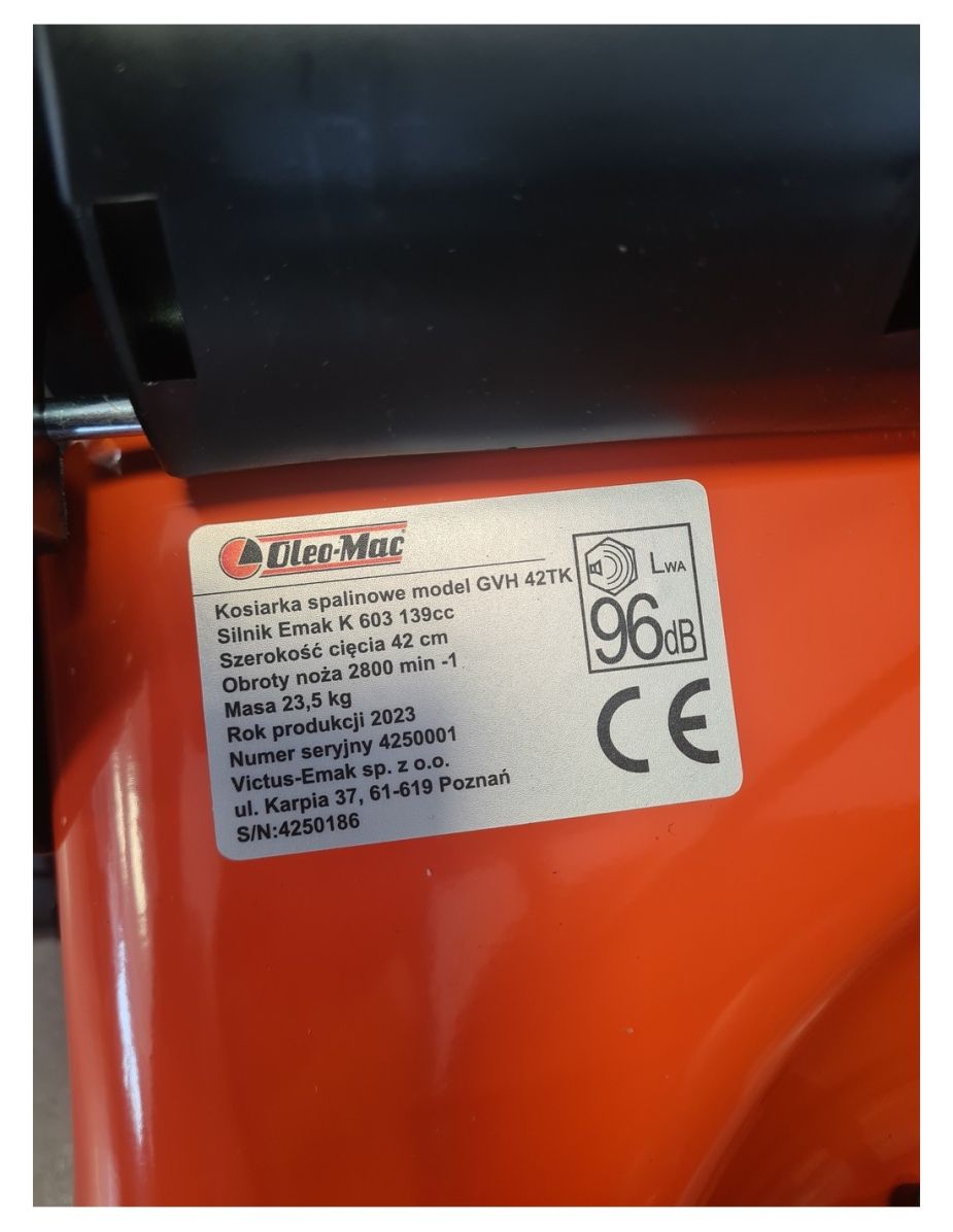 Kosiarka spalinowa z napędem do trawy autoryzowany dealer Oleo-Mac GVH 42TK